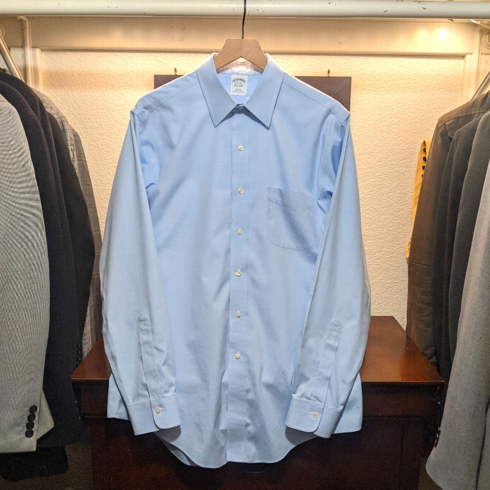 Light Blue Brooks Brothers Dress Shirt, Size- 16/35